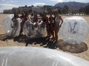 Bubble football marina alta despedida de soltera en denia