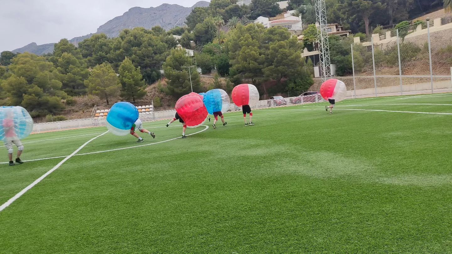 Fútbol Burbuja para despedidas en Dénia